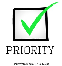 Tick Priority Meaning Importance Mark And Preference