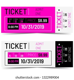 Ticket Design. Template