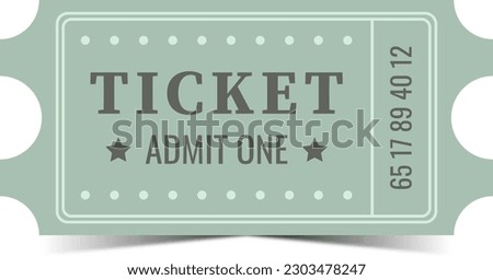 Ticket isolated. Admit one ticket