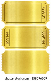 Golden ticket blank Images, Stock Photos & Vectors | Shutterstock