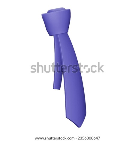 Tie 3d rendering isometric icon.