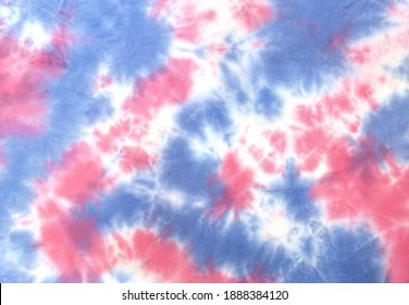 Tie Dye 2 тона облака крупным планом выстрел текстура ткани фон розовый синий