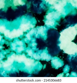 Tie Dye Dark Green .Aquamarine Graphic Tie Dye Wallpaper. Black Tye Dye Painting. Mint Hippie Canvas. Abstract Watercolor . Vibrant Retro Effect Tie Dye Art