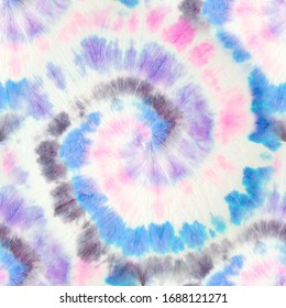 Tie Dye Design. Seamless Artistic Tie Dye. Swirled Aquarelle Design. Bright Colors Dyed Illustration. Grunge Fashion Background. Fantasy Print. Trendy Hand Drawn Dirty Painting.