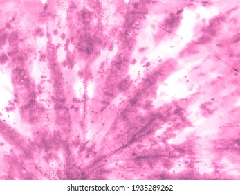 Tie Dye Grunge Wash. Painting Art Abstract Dyed Background. Pink Pink Watercolor Craft Abstract Background. Flowing Splattered Dye Art. Purple Ikat Ornamental Dyes.