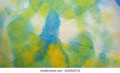 Tie Dye pattern. Tie Dye fashion 2021. Aquarelle blur Ornamental. Dashiki print. Pretty Watercolor blur. Geometry Saturated Cloth Decoraton Style Piece Blurred Print.