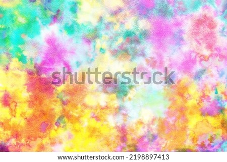tie dye pattern hand dyed on cotton fabric abstract texture background.