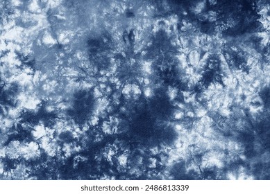 tie dye pattern hand dye on cotton fabric abstract texture background.