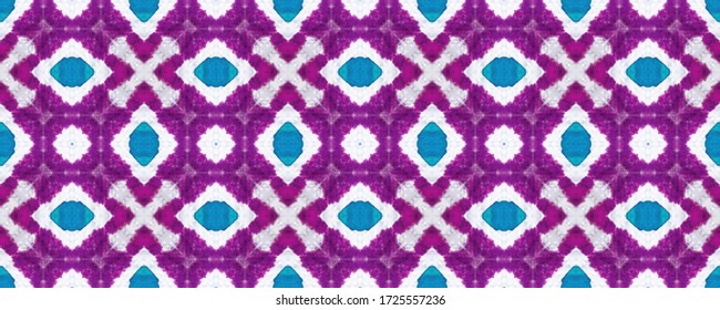 Tie Dye Picture. Seamless Ethnic Pattern. Iridescent Skin. Paint Blur Grunge Style Effect. Dashiki Motif Ink Blur. Lilac Light. Mirror background. Tie Dye.