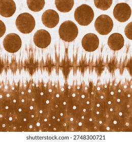Tie dye and Shibori creative pattern on white canvas in high resolution
