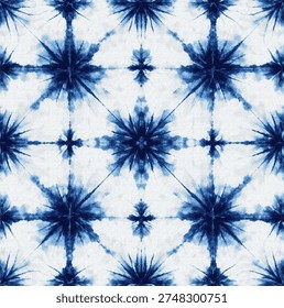 Tie dye and Shibori creative pattern on white canvas in high resolution
