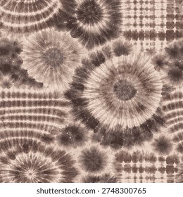 Tie dye and Shibori creative pattern on white canvas in high resolution
