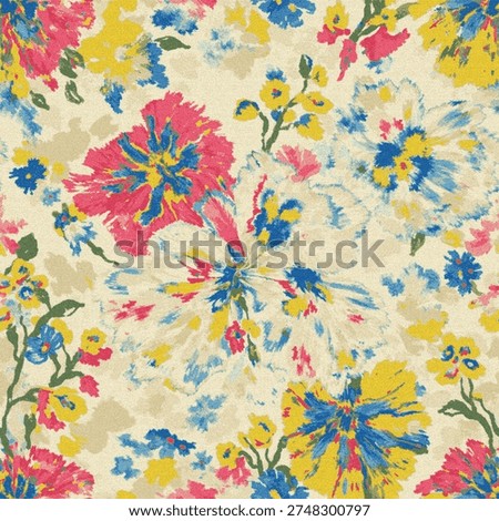 Tie dye and Shibori creative pattern on white canvas in high resolution
