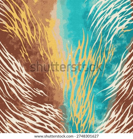 Tie dye and Shibori creative pattern on white canvas in high resolution
