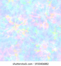 Tie dye shibori seamless pattern. Watercolor hand drawn pastel colors ornamental elements background. Watercolour colorful abstract texture. Print for textile, fabric, wallpaper, wrapping paper.
