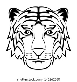 43,873 Tiger face black and white Images, Stock Photos & Vectors ...