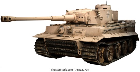 Tiger Tank 3D Illustration