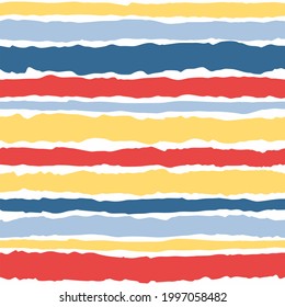 Tile Pattern With Blue, Yellow, Red And White Stripes Background