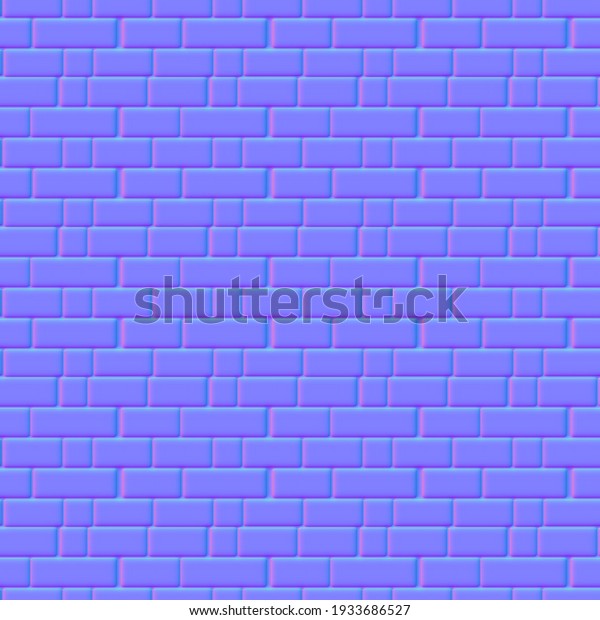 Tillable Brick Normal Map Game Art Stock Illustration 1933686527 ...