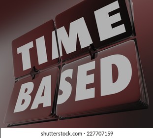Time Based Words On Clock Clicking Stock Illustration 227707159 ...