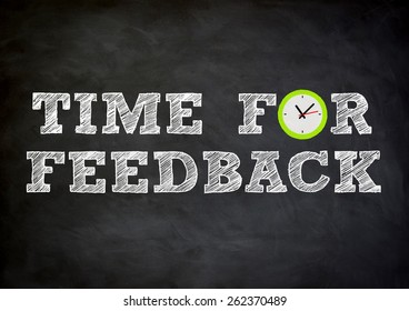 time for feedback concept