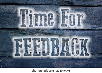 Time For Feedback Concept text on background
