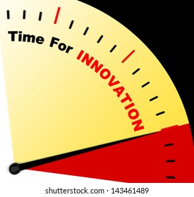 Time For Innovation Represents Creative Development And Ingenuity
