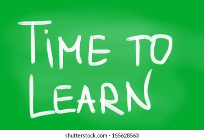 Time to Learn concept