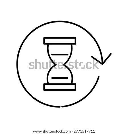 Time Loading Hourglass Countdown Wait Icon. Hour Sand Glass Measure Time Icon. Waiting vector icon set. Time illustration sign collection. Clock symbol. hourglass logo. Hourglass icon trendy.