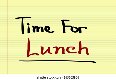 Time Lunch Concept Stock Illustration 265865966 | Shutterstock