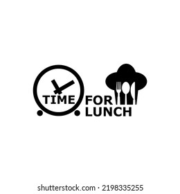 Time For Lunch Icon Isolated On White Background