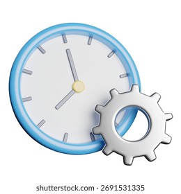 Time Management Planning 3D Rendering Illustration