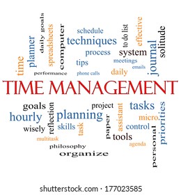 Time Management Word Cloud Concept Great Stock Illustration 177023585 ...