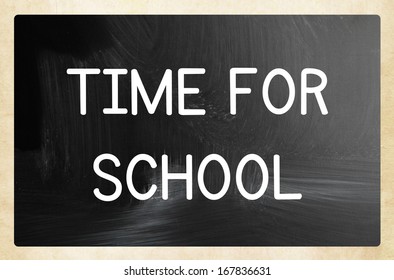 time for school concept