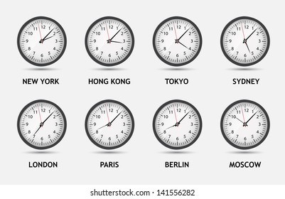 Time Zone World  Illustration