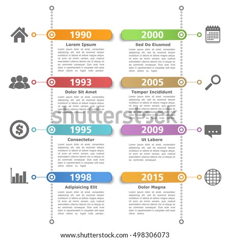 Timeline design template