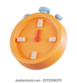 Timer Clock 3D Icon Illustration