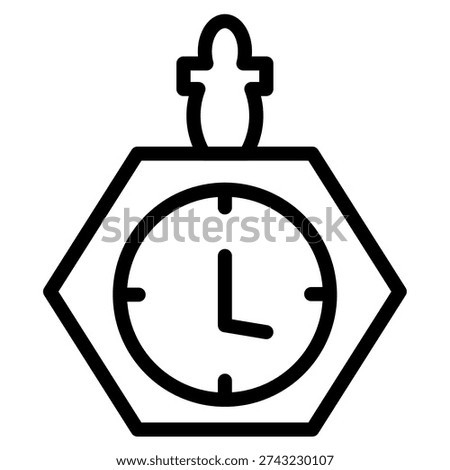 Timer Watch Stopwatch Line Icon