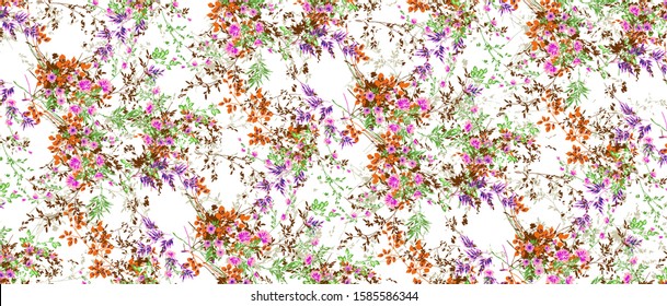 
Tiny Crispy Flowers Fabric Pattern Desing