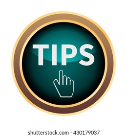 Tips icon. Internet button