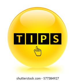 Tips icon. Internet button .3d illustration.