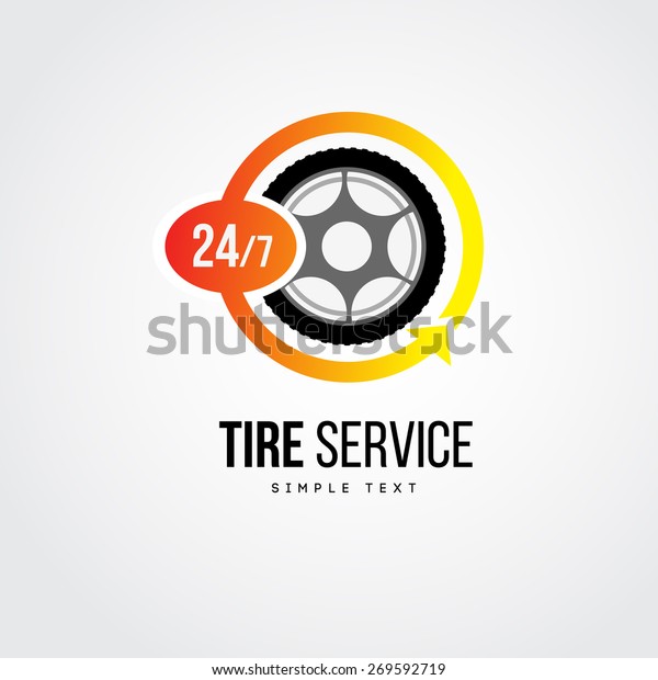 tire service or shop\
logo for business.
