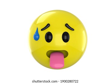 Tired Emoticon - 3D Icon