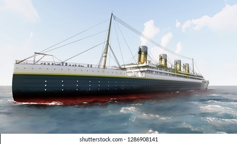 Titanic Computer generated 3D render