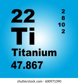 Titanium Periodic Table Elements Stock Illustration 600971390 ...