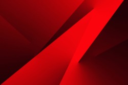Title: Black Red Abstract Modern Background For Design. 3d Effect. Geometric Shape. Gradient. Diagonal Lines, Triangles. Light And Shadow. Fiery Red Color. Glow.