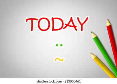 Today Concept text