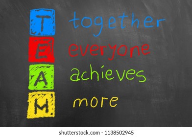 Together Everyone Achieves More Colorful Team Stock Illustration ...