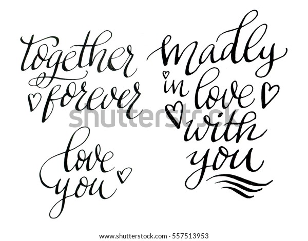 Together Forever Love You Madly Love のイラスト素材