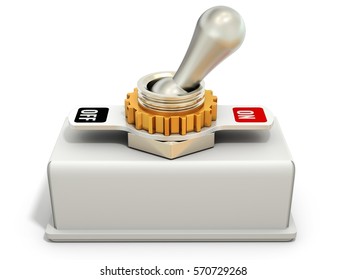 Toggle Switch Power On Off On Stock Illustration 570729268